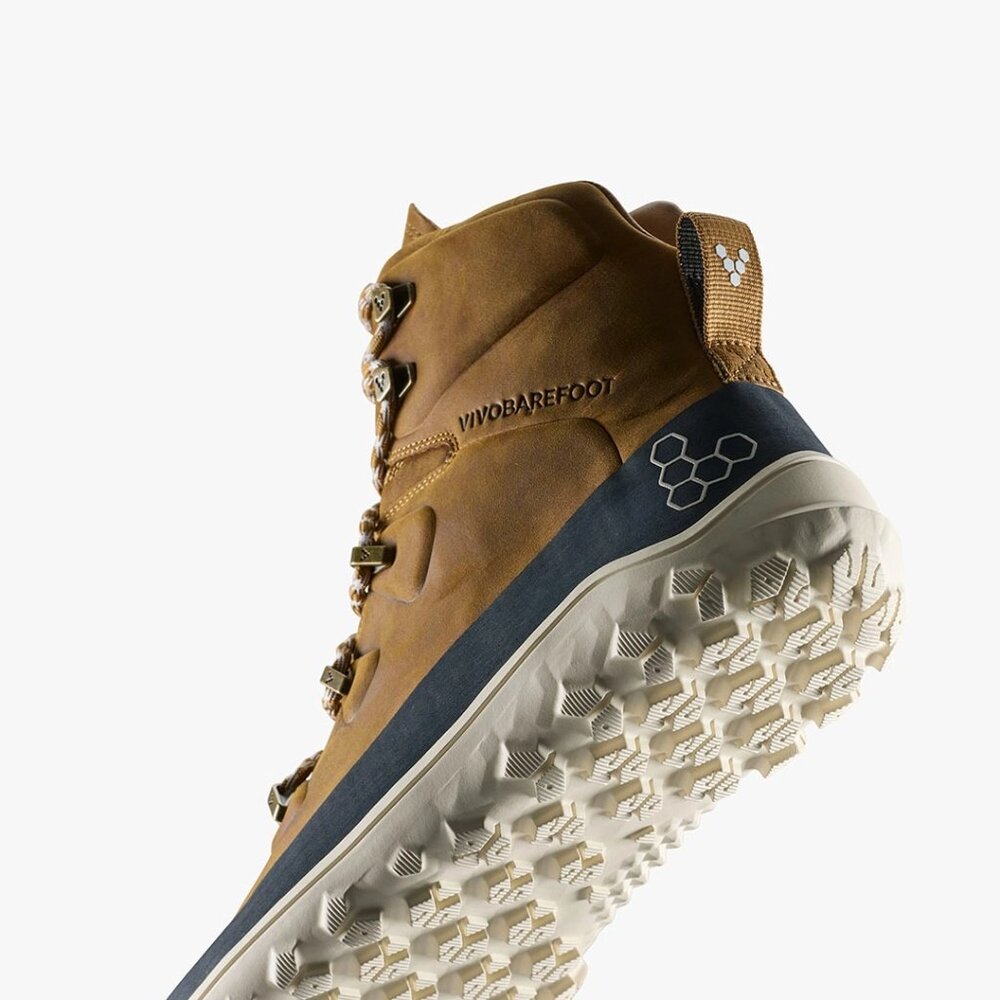 Vivobarefoot Tracker Leather AT Womens in Tan - Picture 6 of 7